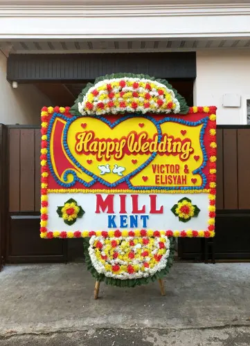 Papan Bunga Pernikahan alalak selatan