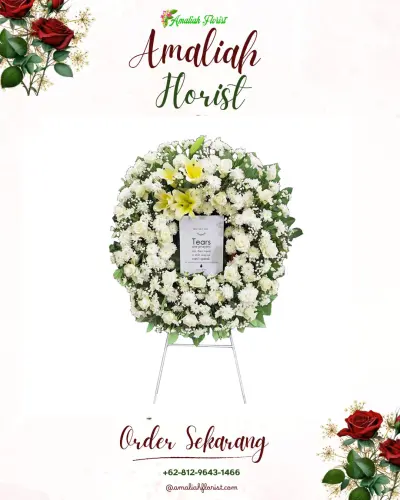Krans Bunga Duka Cita alalak selatan